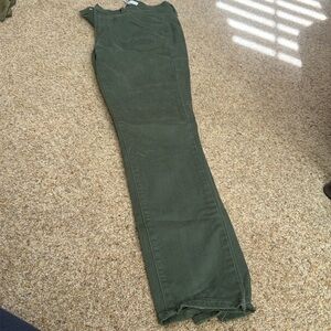 Loft skinny jeans dark green